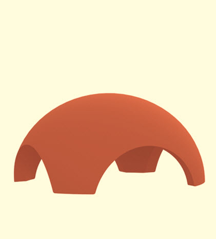 POINCON ROUGE BORJA TYPE C POMME DE PIN